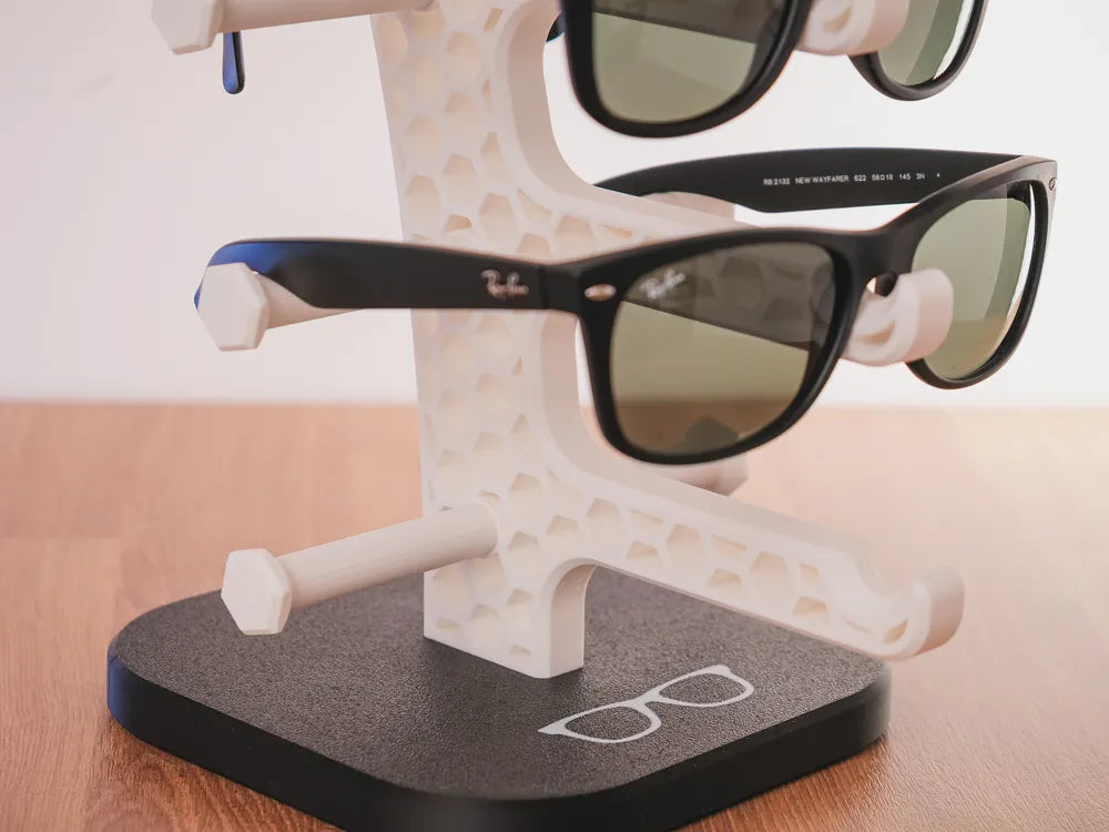 ShadeStand 3D Printed Sunglasses Organizer  A Sculptural Display for the Glasses You Love