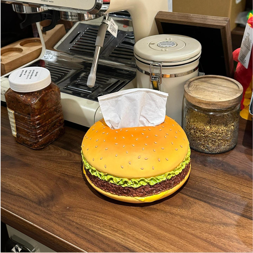 Hamburger tissue box, fun decorative tissue box