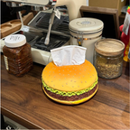 Hamburger tissue box, fun decorative tissue box