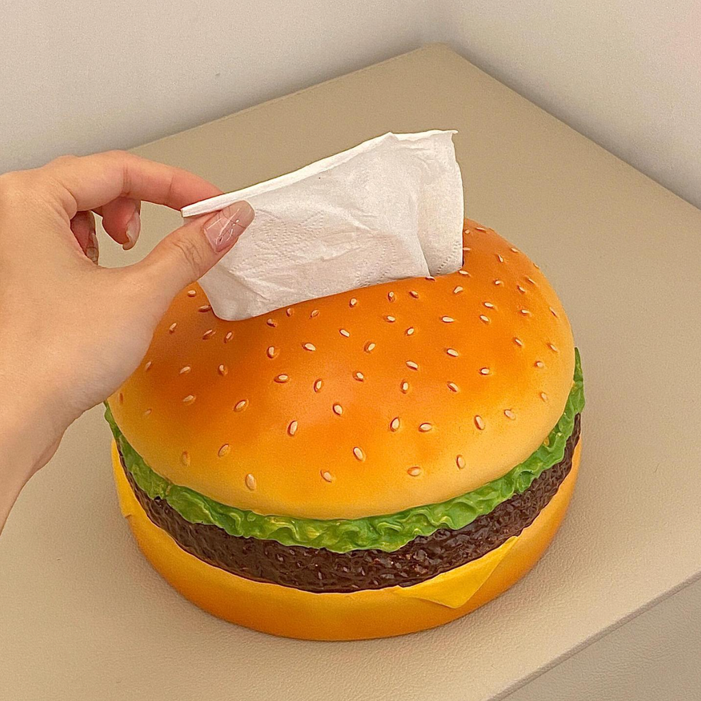 Hamburger tissue box, fun decorative tissue box