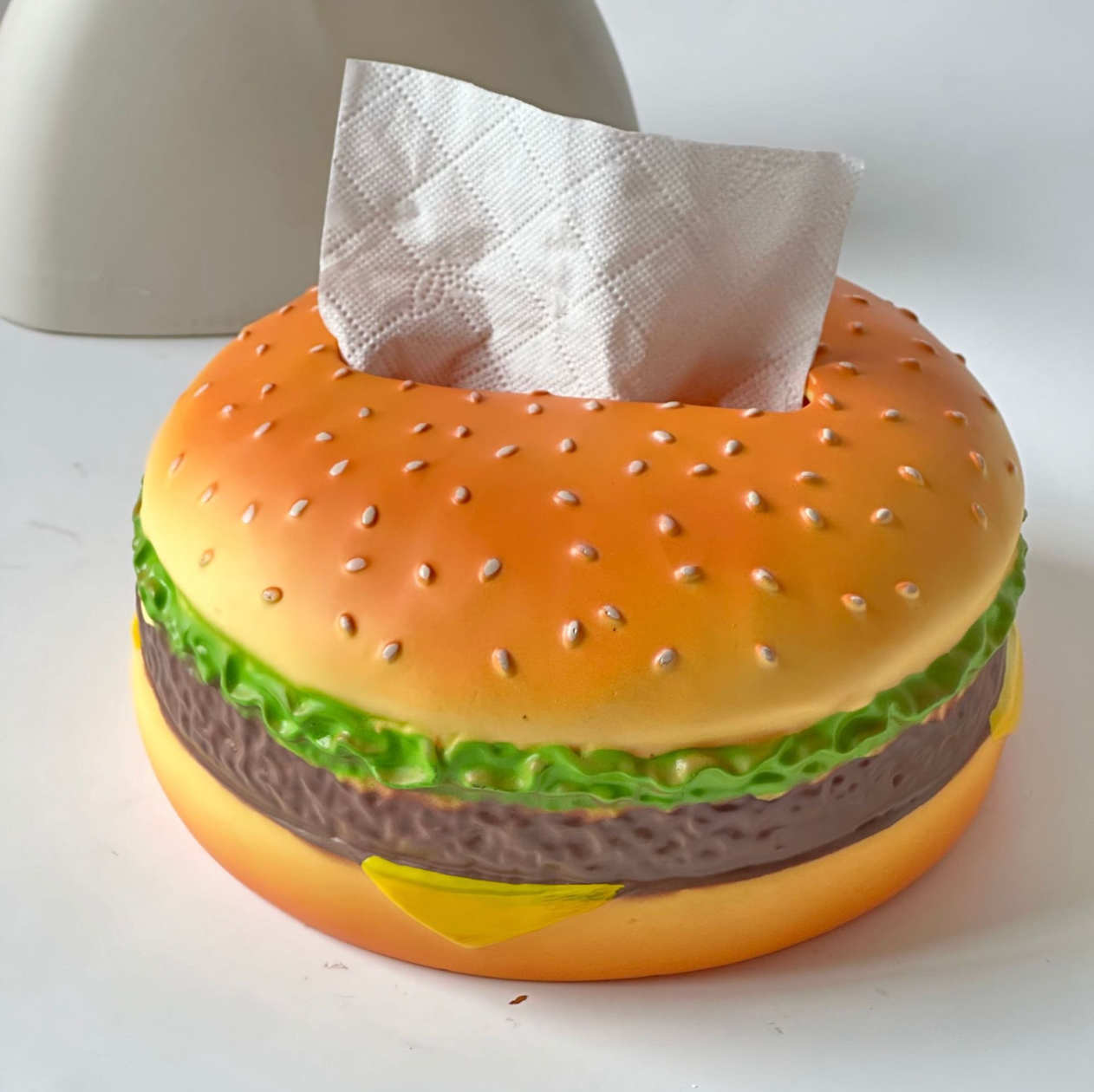 Hamburger tissue box, fun decorative tissue box