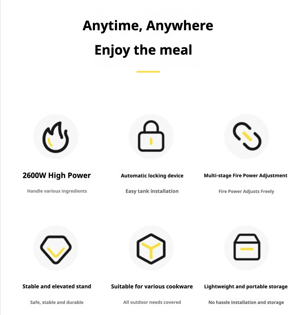 Foldable portable gas stove for outdoor camping