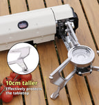 Foldable portable gas stove for outdoor camping