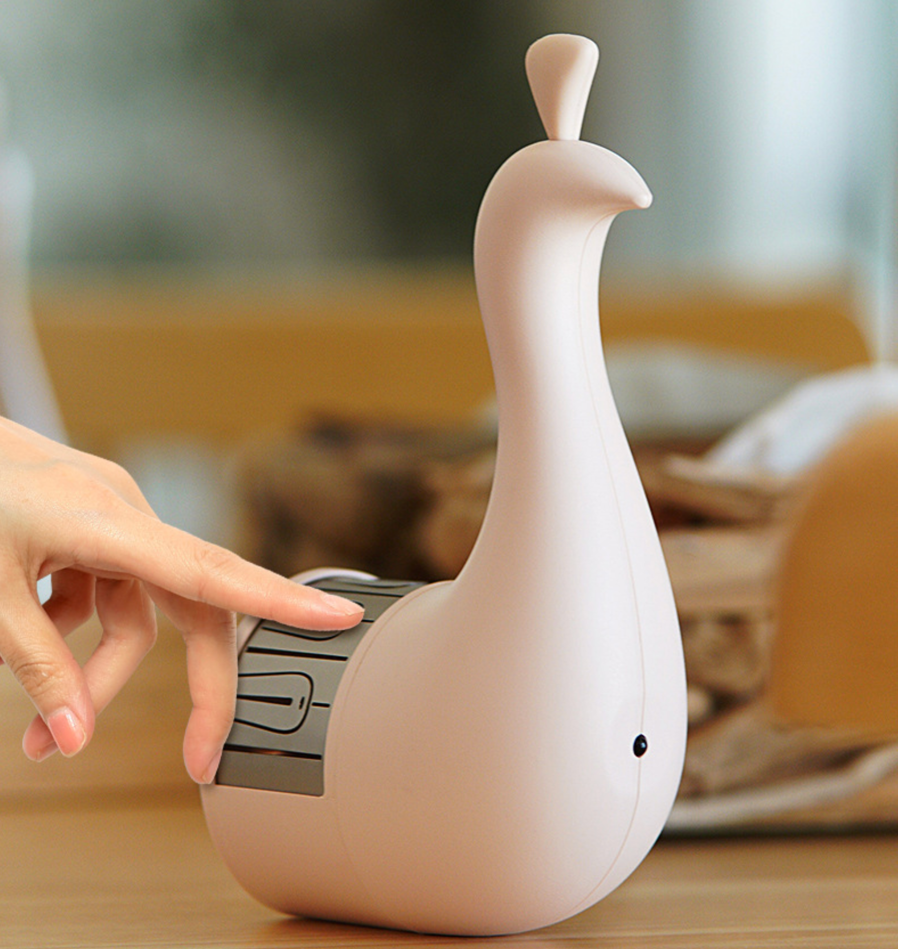 Peacock Aura Projection Night Light