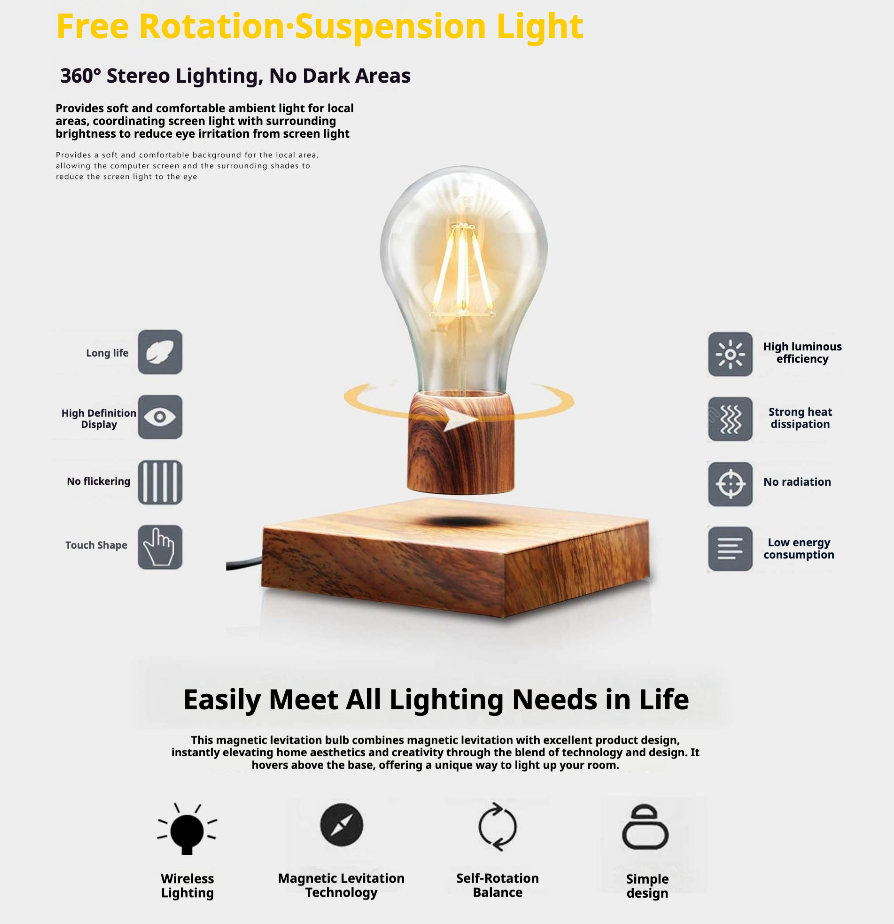 Magnetic Levitation Night Light