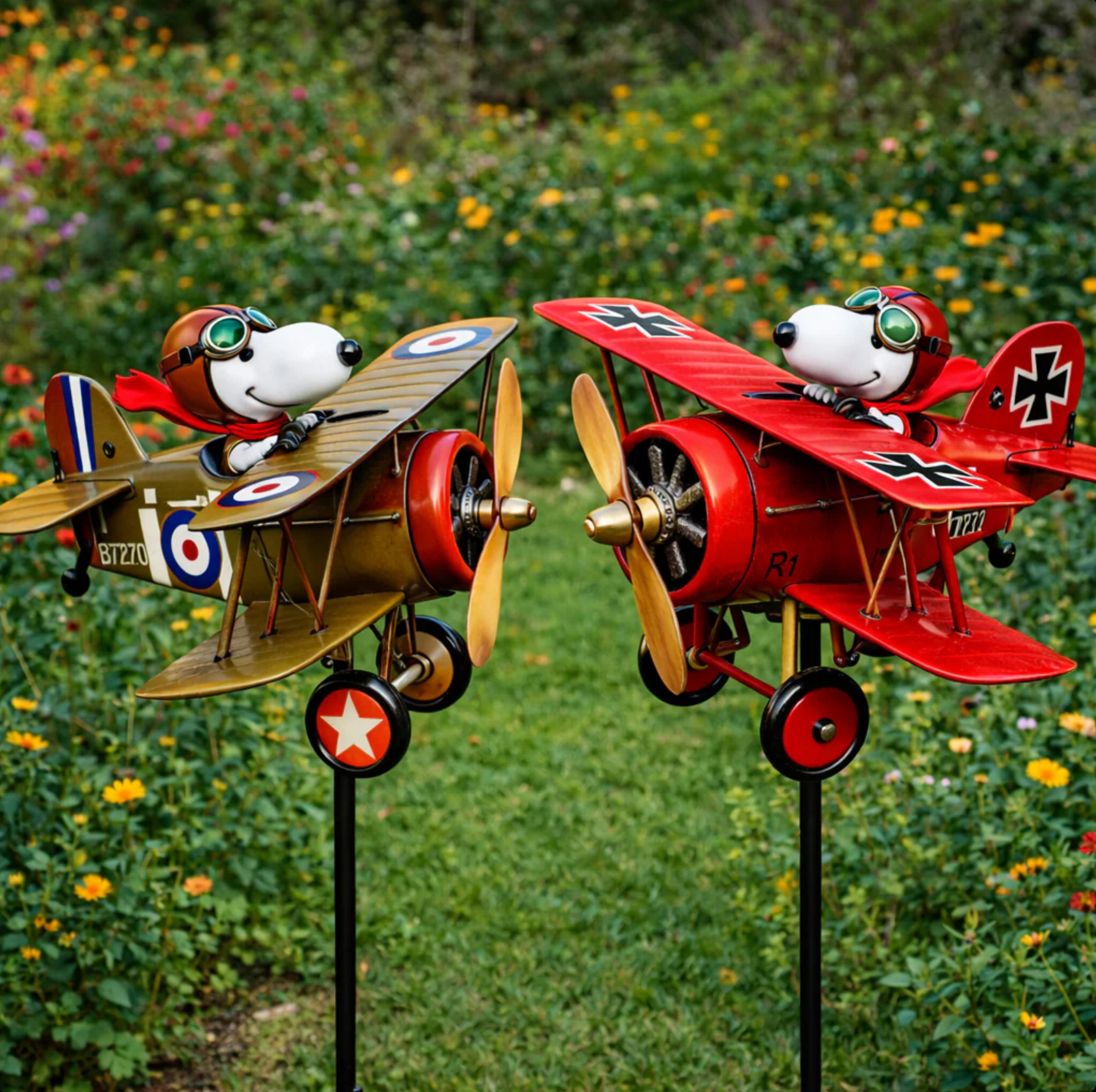 70% Off-Vintage Pilot Dog Garden Decor