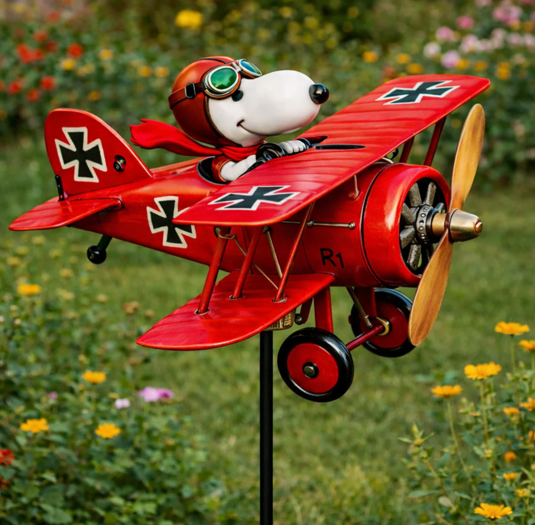70% Off-Vintage Pilot Dog Garden Decor