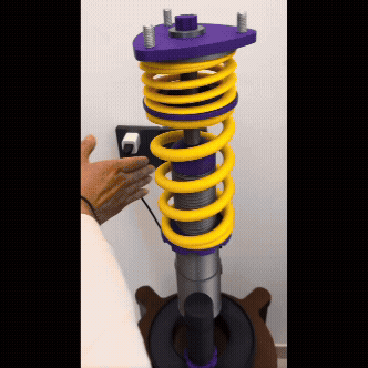 Modified car shock absorber lamp