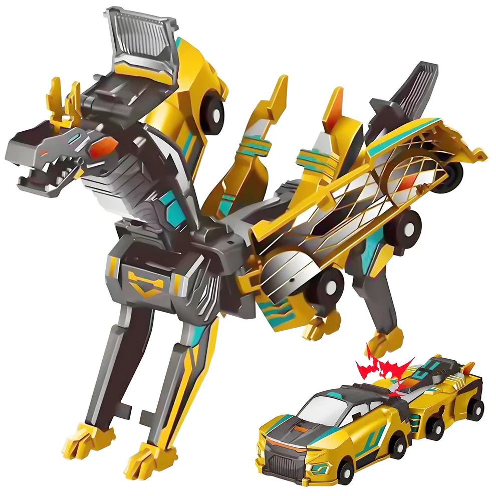 🎁✨ Collision Transforming Dinosaur Car Toy