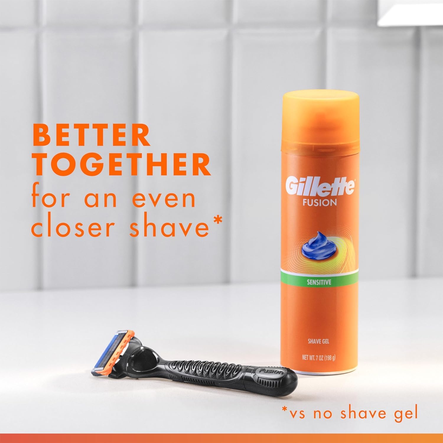 Gillette Fusion5 Razors for Men, 1 Razor, 4 Blade Refills, Lubrastrip for a More Comfortable Shave