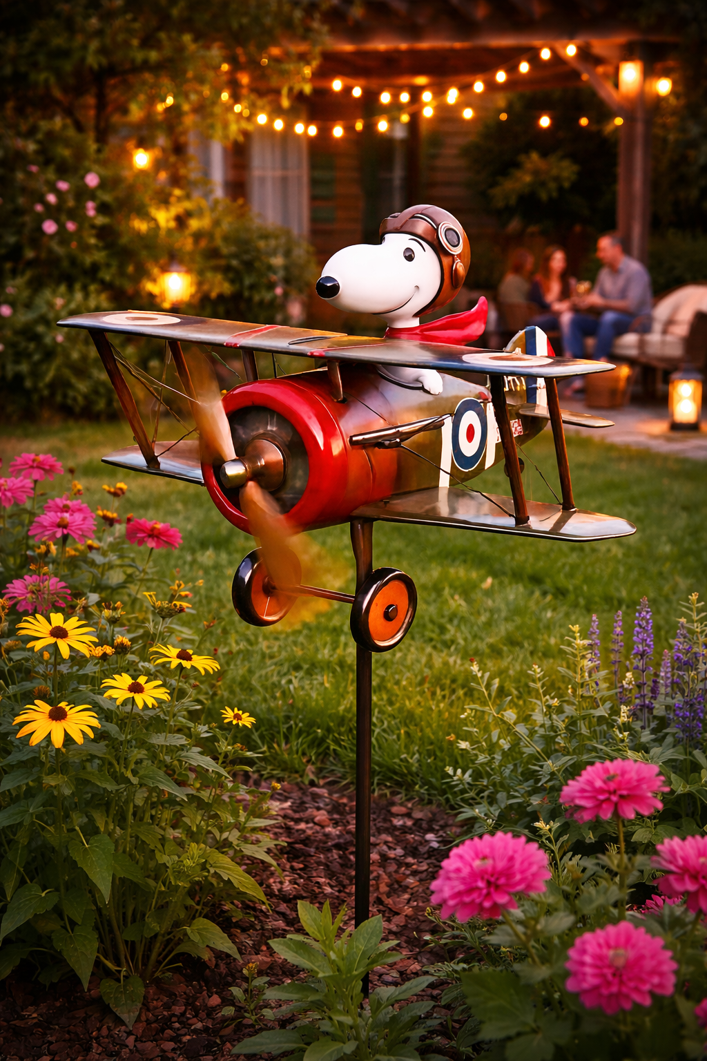 70% Off-Vintage Pilot Dog Garden Decor