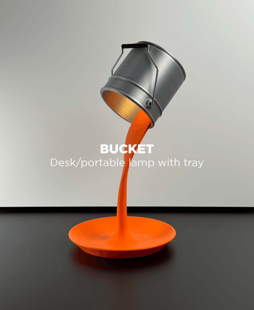 Table Lamp – A Sculptural Desk Lamp with Tray Base-Interesting decorative lights