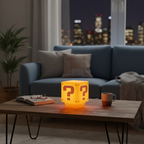 LED question mark light square sound-emitting patting light