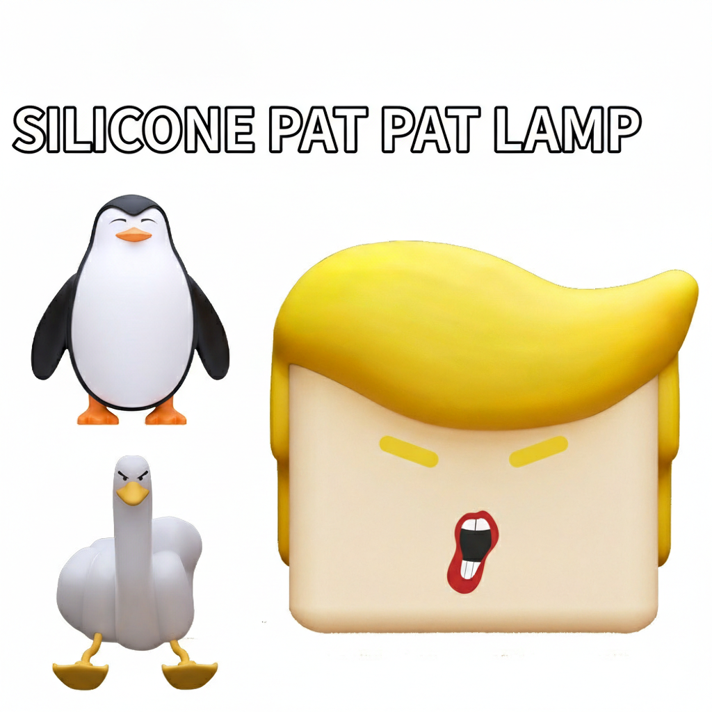 Tap-tap lamp, phone holder, middle finger duck table lamp