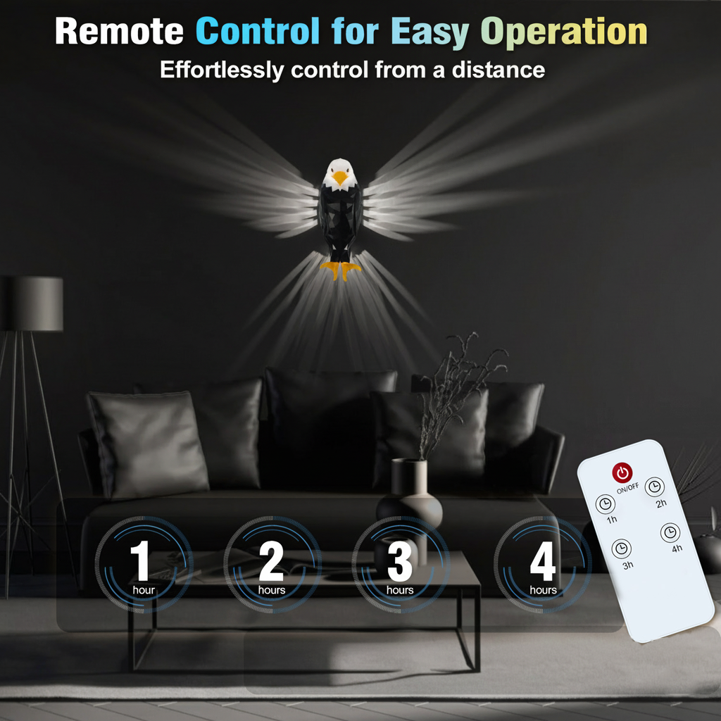 Majestic Eagle Wall Night Light