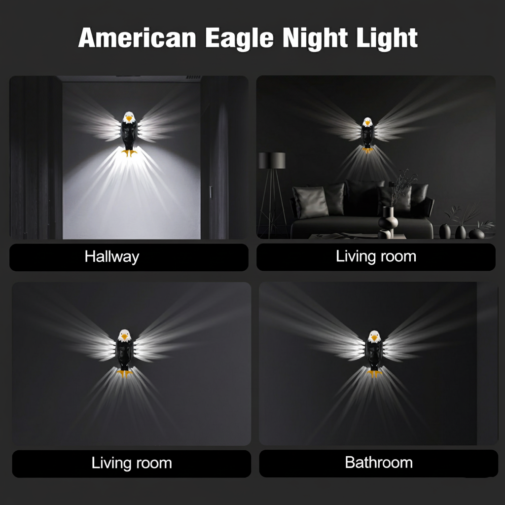 Majestic Eagle Wall Night Light