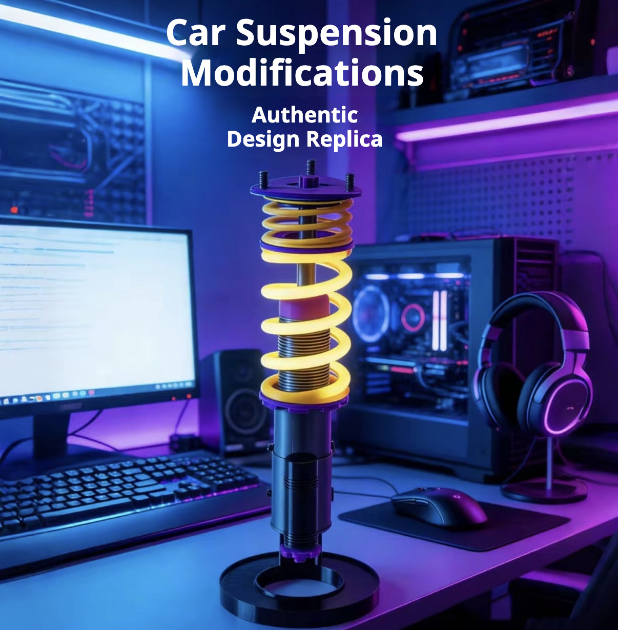 Modified car shock absorber lamp
