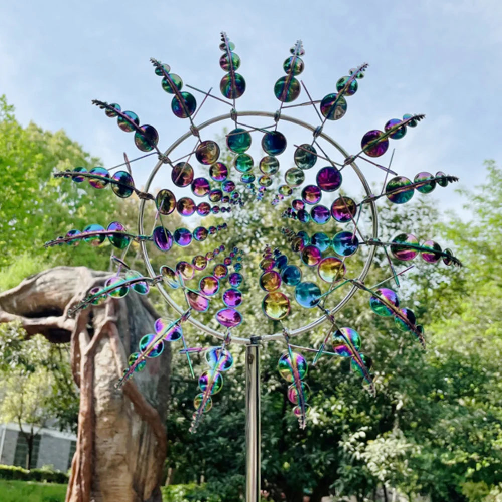 Garden Magic Metal Kinetic Windmill