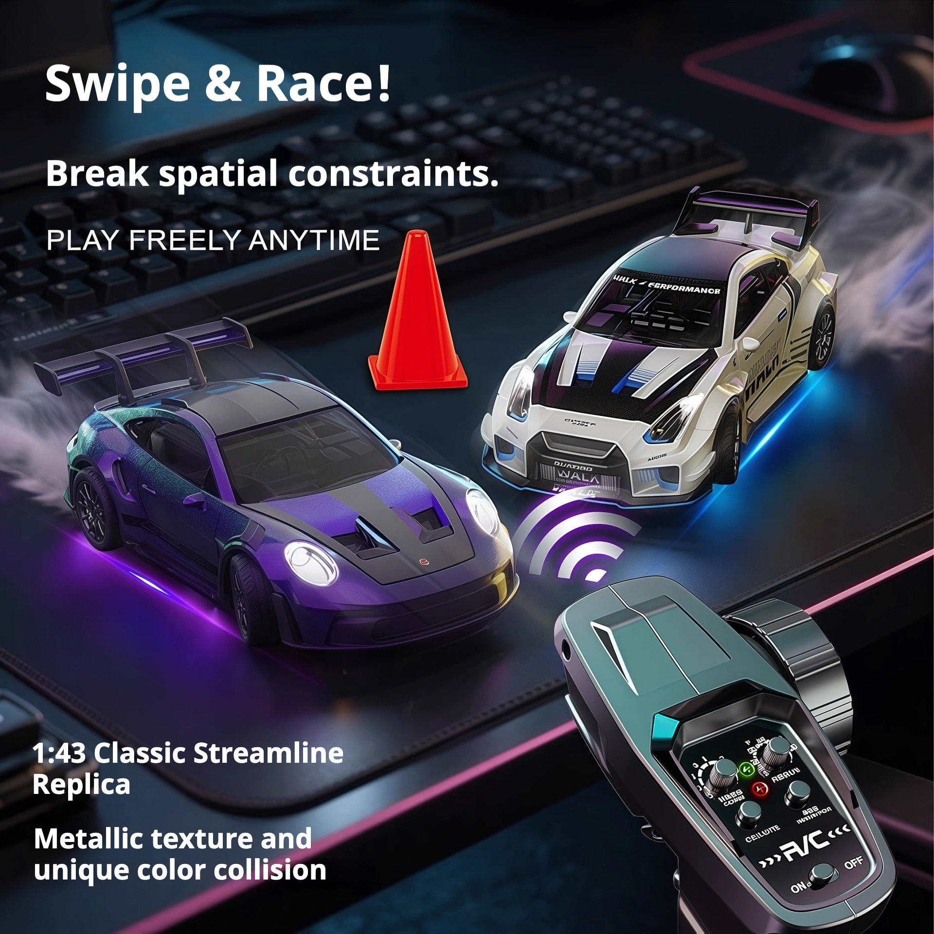 RC911、GTR Remote Control Alloy Toy Car Drift Car