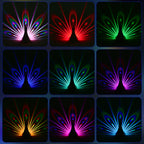 Peacock Aura Projection Night Light