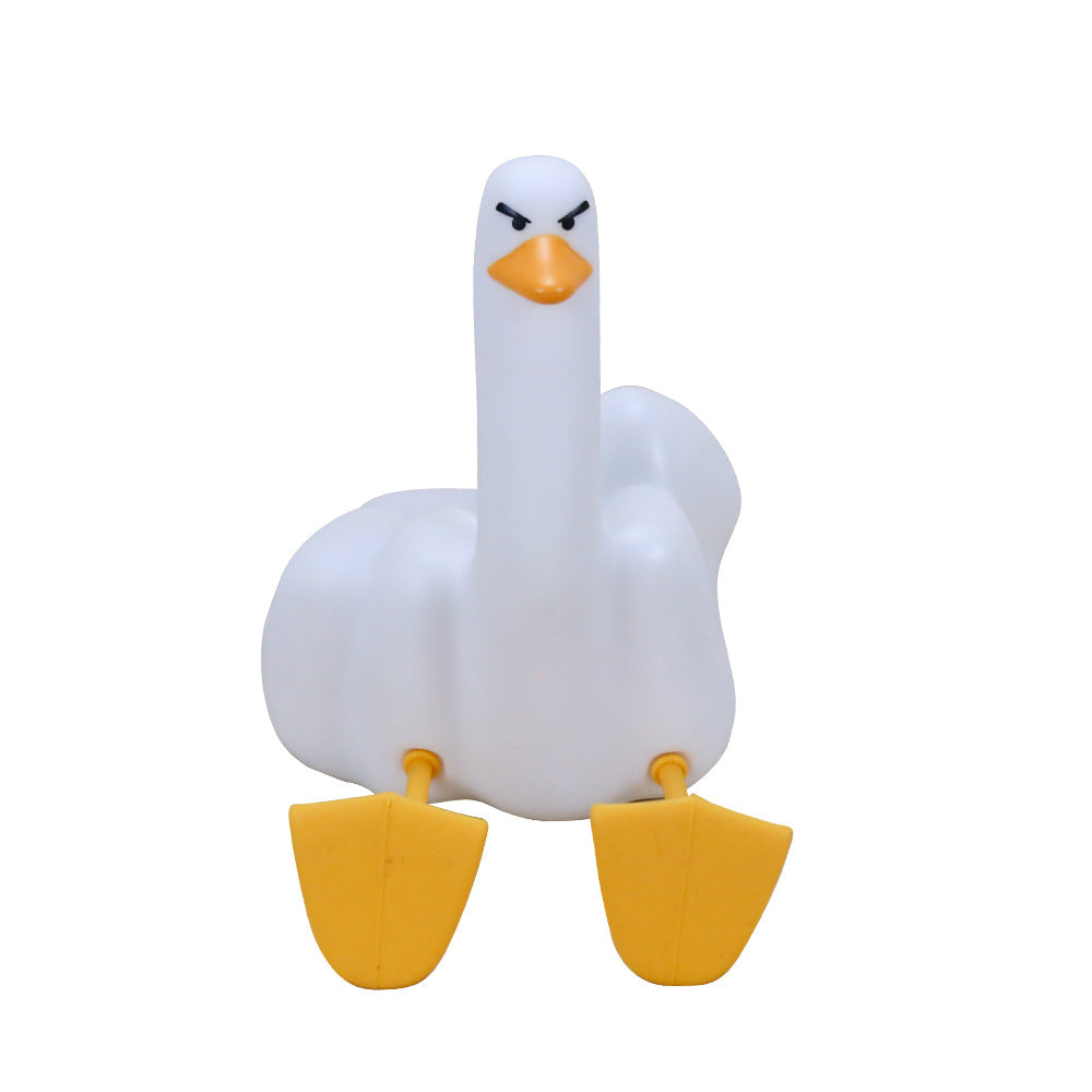Tap-tap lamp, phone holder, middle finger duck table lamp