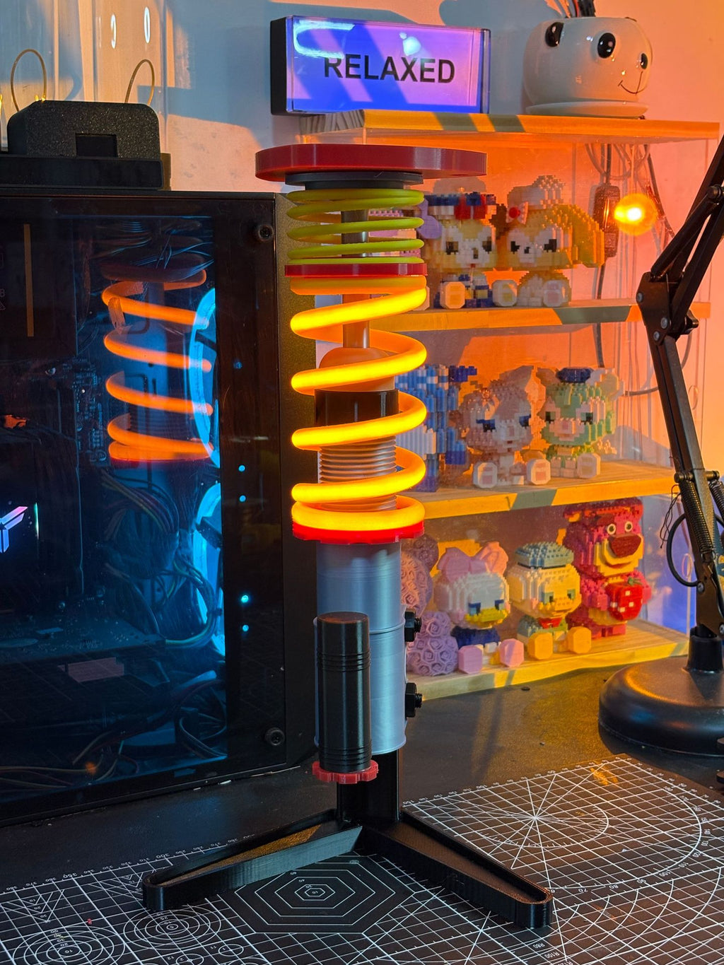 Modified car shock absorber lamp