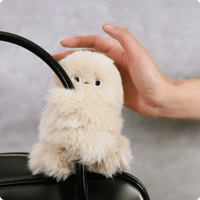 Shy PomPom Interactive Bag Charm