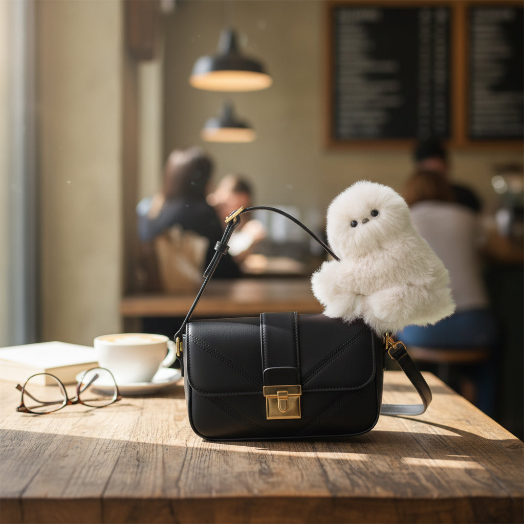 Shy PomPom Interactive Bag Charm