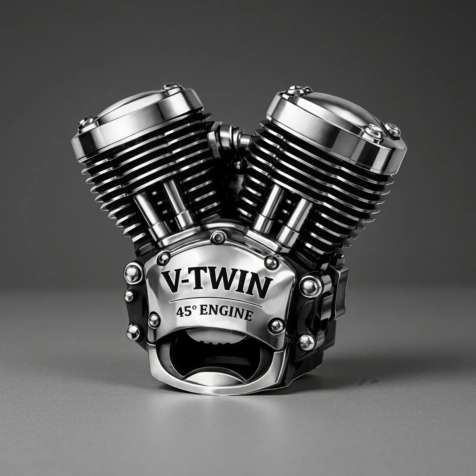 3.15-Inch V-Twin Engine Bottle Opener – 45° Classic Metal Automotive-Style Bar Tool
