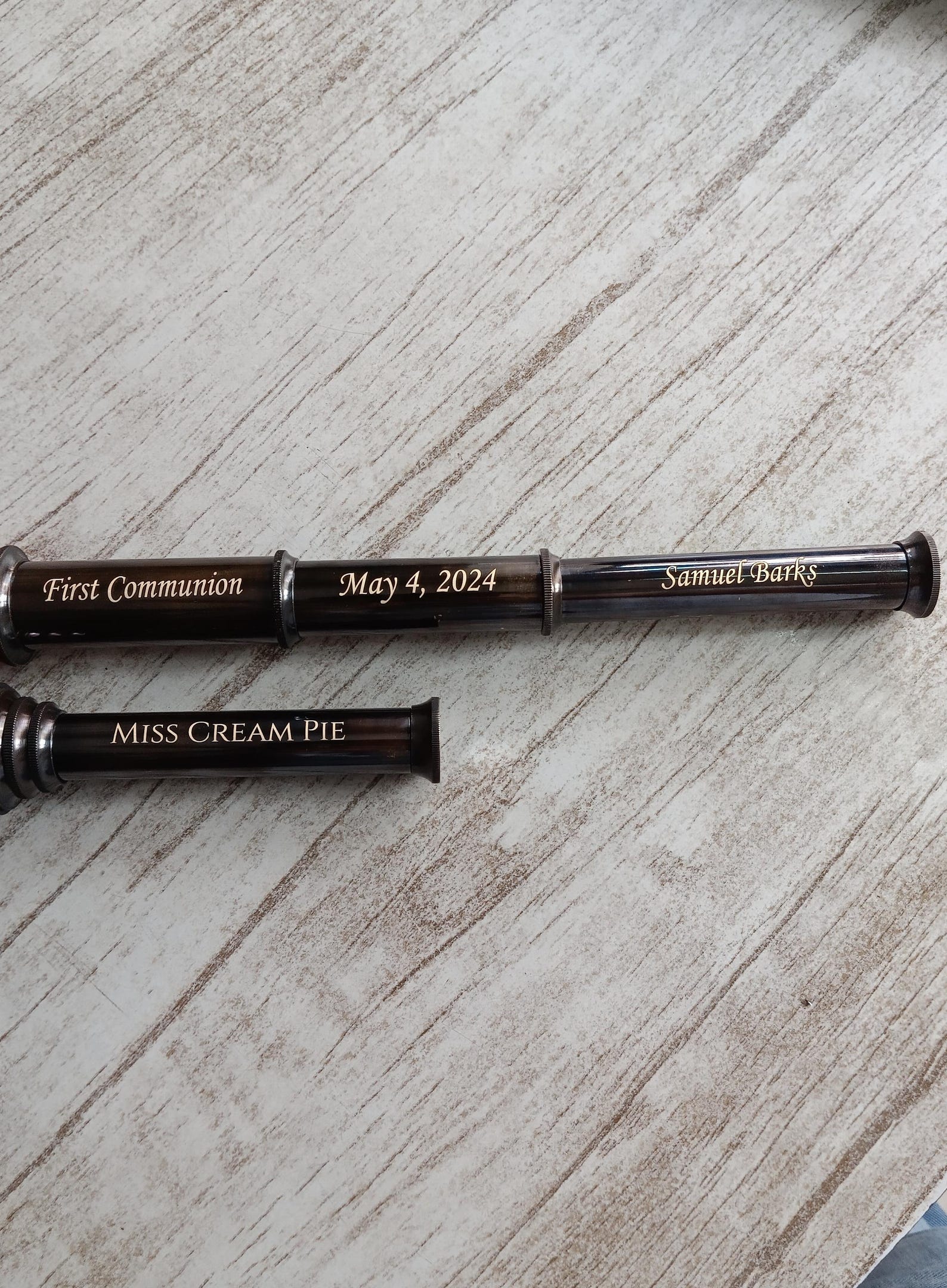 🔭Brass Telescope, Engraved Spyglass, Pirate Telescope, Fathers Day Gift, Gift For Husband, Son Gift, steampunk Gift