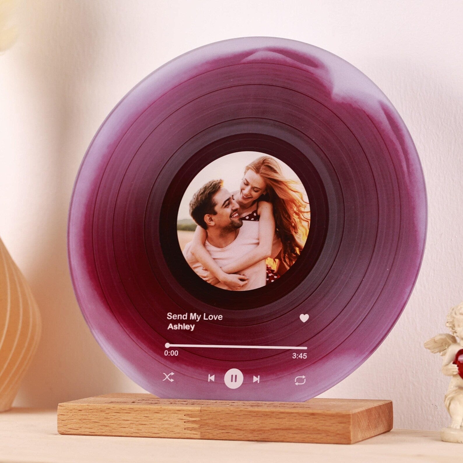 🎵Personalized Vinyl Record with Photo - Acrylic Song Plaque - Anniversary Gift for Friends - Birthday Gift for Her Him