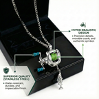 Mini Fishing Reel Necklace – Functional Fidget Accessory & Angler Gift