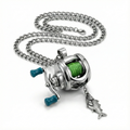 Mini Fishing Reel Necklace – Functional Fidget Accessory & Angler Gift