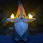 A fun, decorative solar-powered bird garden statue made from durable resin.