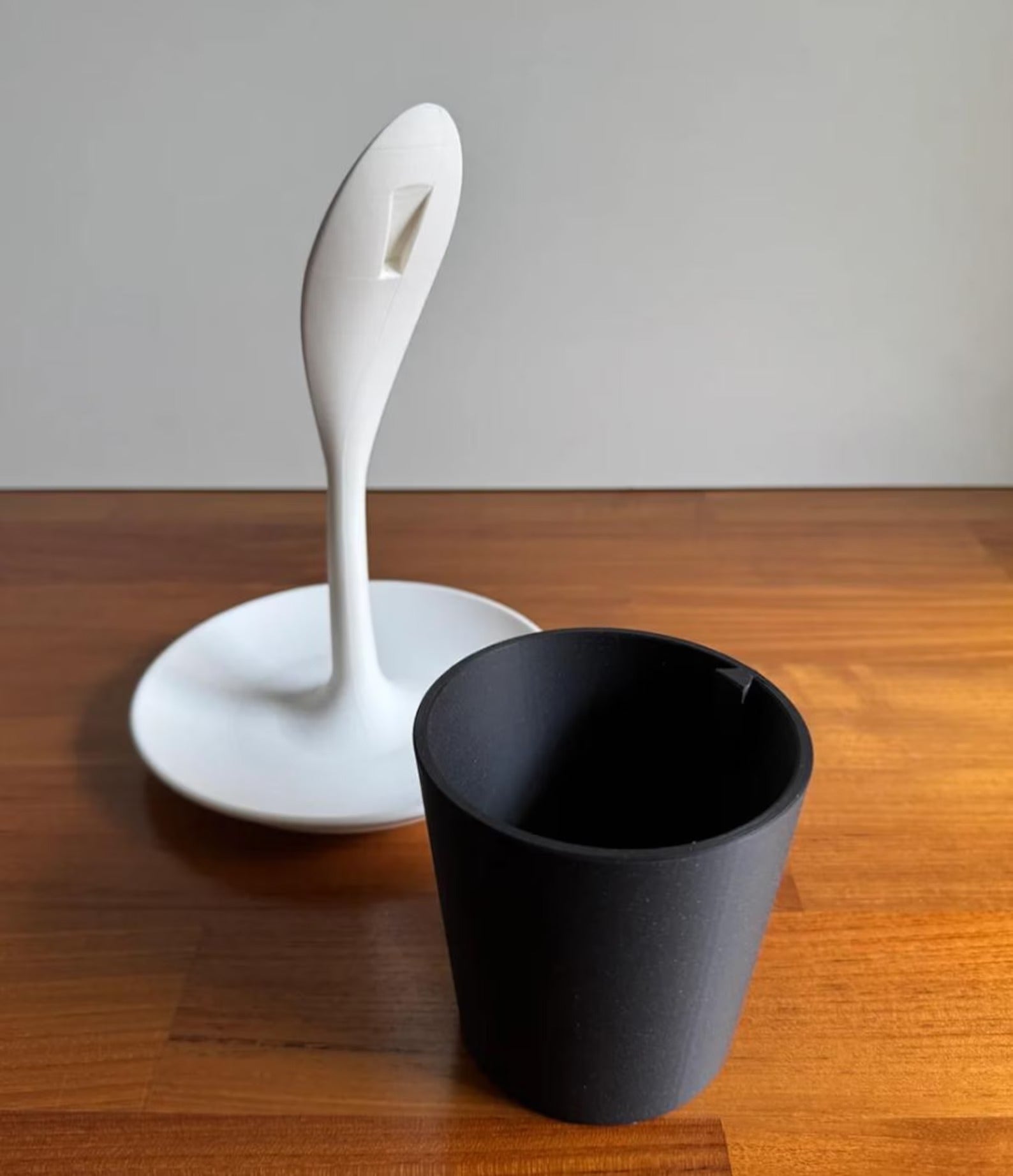 printed lamp quirky modern accent lighting, nightstand, unique housewarming gift, desk tray, sculptural decor