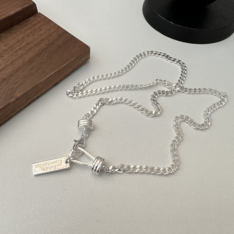 Fashion Punk Design 925 Sterling Silver Luxury Chain Necklace – Women’s Gift Jewelry