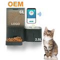 2-in-1 Smart Pet Feeder Automatic Food Dispenser (6L) & 2.5L Pet Water Fountain with WiFi App Control Suitable for Cats & Dogs (Dry Food)