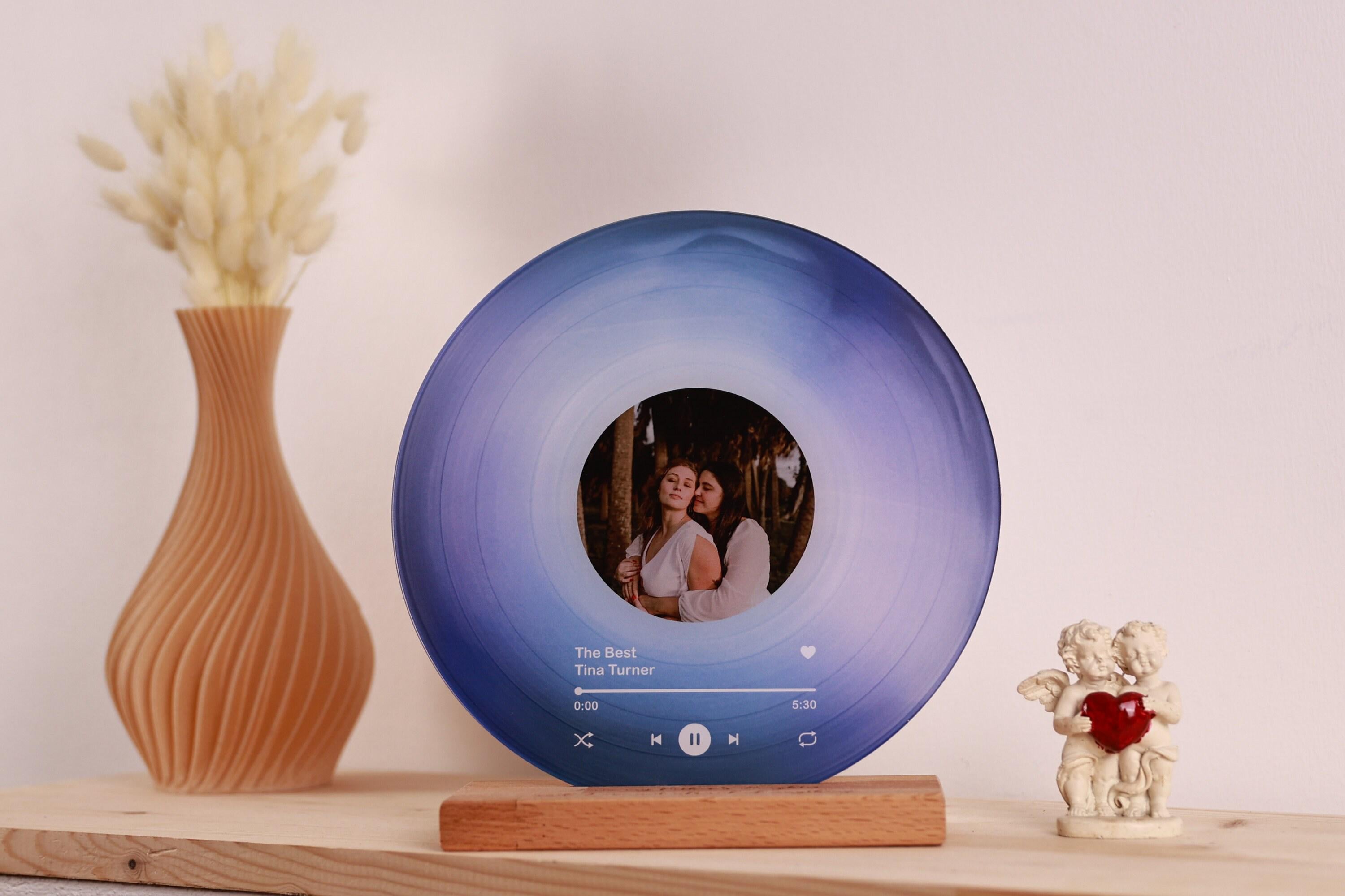 🎵Personalized Vinyl Record with Photo - Acrylic Song Plaque - Anniversary Gift for Friends - Birthday Gift for Her Him