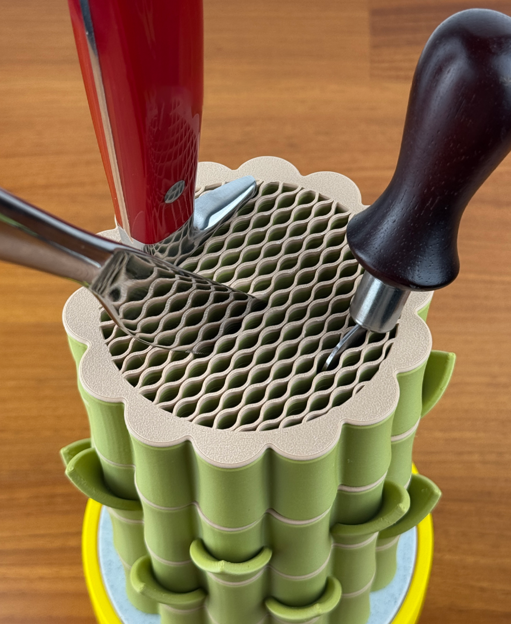 Milogoods Sunflower-Inspired Kitchen Knife Block