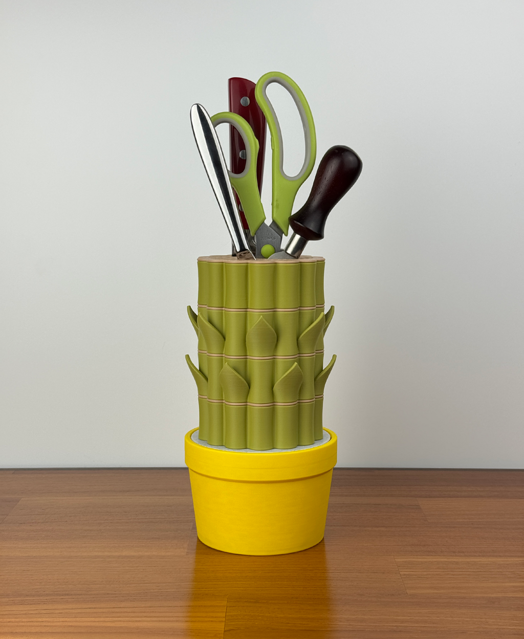 Milogoods Sunflower-Inspired Kitchen Knife Block