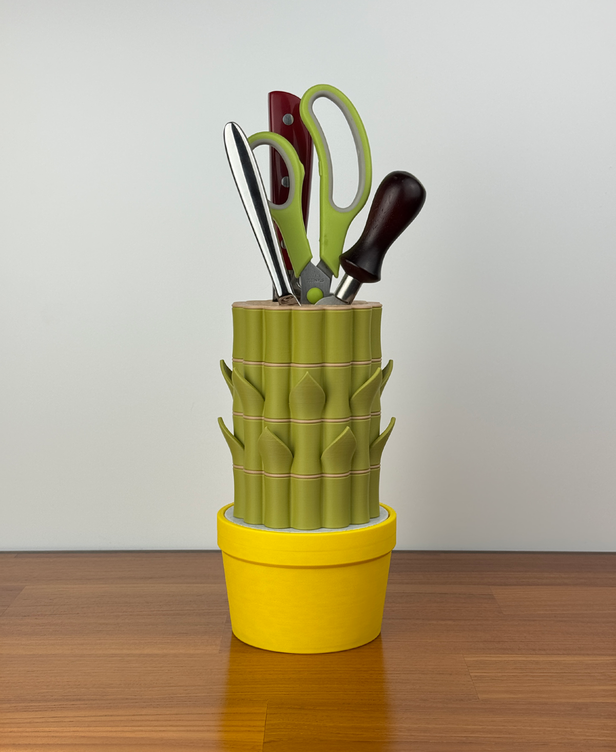 Milogoods Sunflower-Inspired Kitchen Knife Block