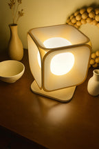 Sculptural Table Lamp: Minimalist Geometric Modern Lighting