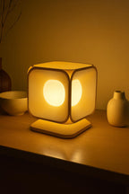 Sculptural Table Lamp: Minimalist Geometric Modern Lighting