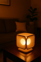 Sculptural Table Lamp: Minimalist Geometric Modern Lighting