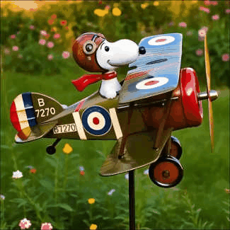 70% Off-Vintage Pilot Dog Garden Decor