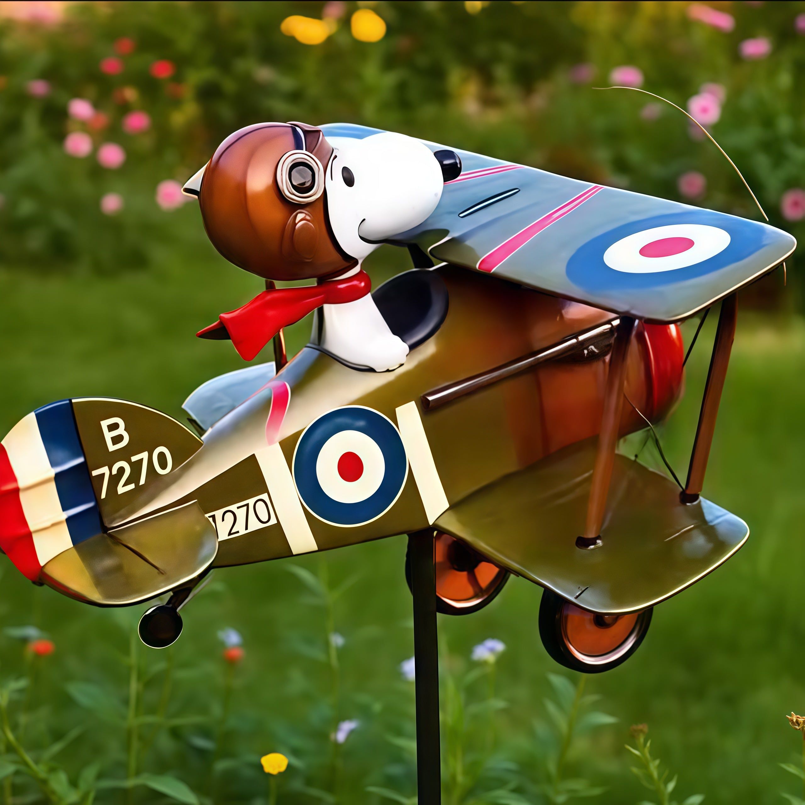 70% Off-Vintage Pilot Dog Garden Decor