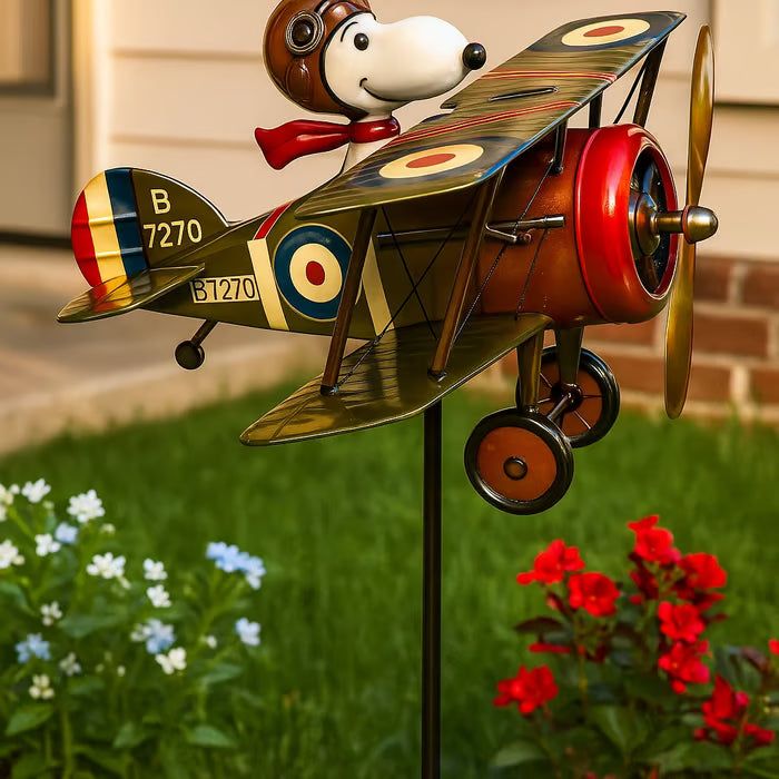 70% Off-Vintage Pilot Dog Garden Decor