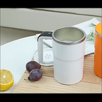 Smart mixing coffee cup LED display|USB charging|magnetic mixing function