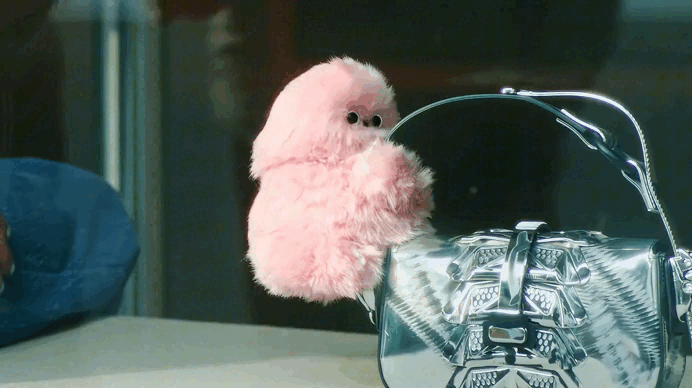 Shy PomPom Interactive Bag Charm